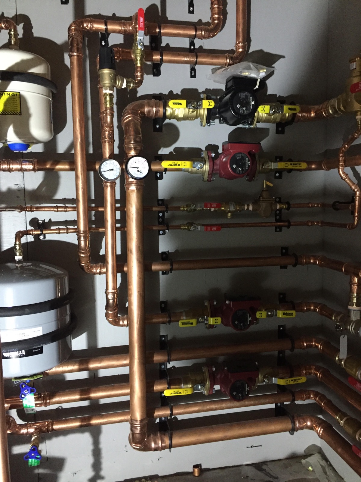 Detailed plumbing and gas piping work by Helix Hydronics